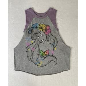 Disney Little Mermaid Ariel Cut Off Style Tank Top Size Small NWT